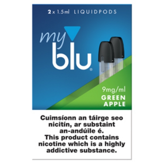 Picture of My Blu 9mg Green Apple Liquidpods 2pk x5